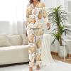 BAIKUTOUAN Adorable Capybara Women's Button Down Pajamas Set Long Sleeve Sleepwear Nightwear view 2