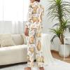 BAIKUTOUAN Adorable Capybara Women's Button Down Pajamas Set Long Sleeve Sleepwear Nightwear view 3
