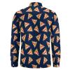 Pizza Slice Food Men's Shirt Long-Sleeve Button Hawaiian Shirt Tops for Casual Beach Work S view 4