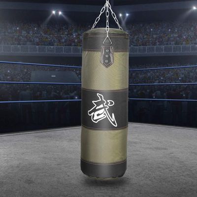 BORDSTRACT Punching Bag, Empty Hanging Punching Bag, Unfilled Heavy Boxing Bag, for Kickboxing, Muay Thai, Boxing, Martial Trainging, Adult, Teens, Kids, 2 Colors, 4 Sizes(80CM-Green)