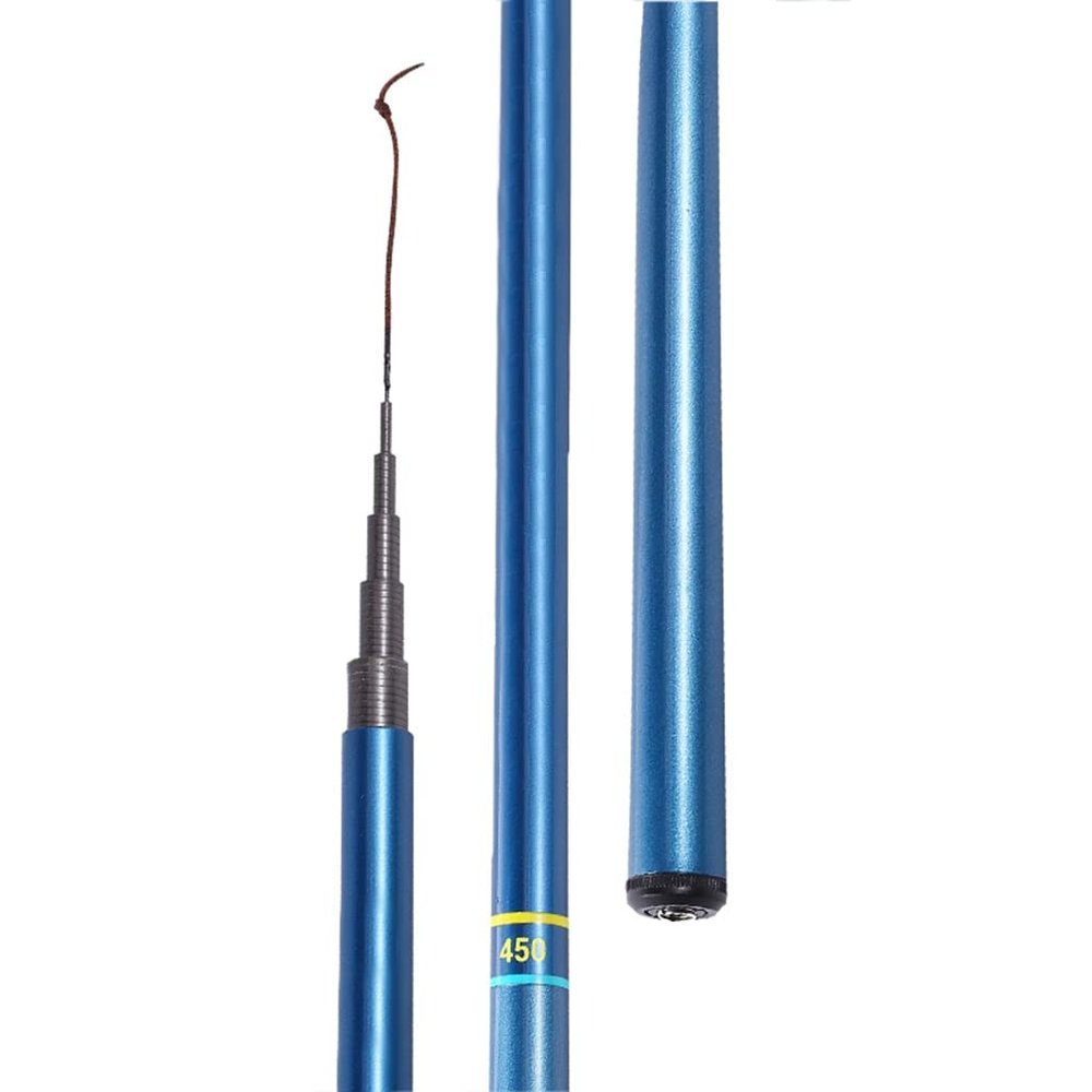 Telescopic Fishing Rods Carbon Fiber Fishing Pole Ultra Light Carp Fishing Pole Spinning Rod with Rod Bag, for Rivers, Lakes, Reservoirs, Ponds, Streams (Color : /Blue, Size : 3.6m)