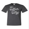 4X-Large Heather Black Mens Life is Better with My Boys Mother Gift Idea for Mom T-Shirt view 3