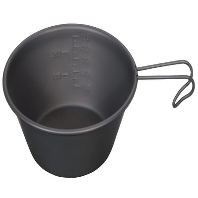 Captain Stag UH-70 Sierra Cup, Stainless Steel, Big Color, 22.0 fl oz (630 ml), Stainless Steel, Made in Japan, Okitsumo Black
