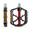 MZYRH Mountain Bike Pedals,Bicycle Pedals with Reflectors,Lightweight Aluminum Alloy MTB Pedals 3 Sealed Bearings Bicycle Platform Pedals 9/16" BMX Road Bike Pedal view 1