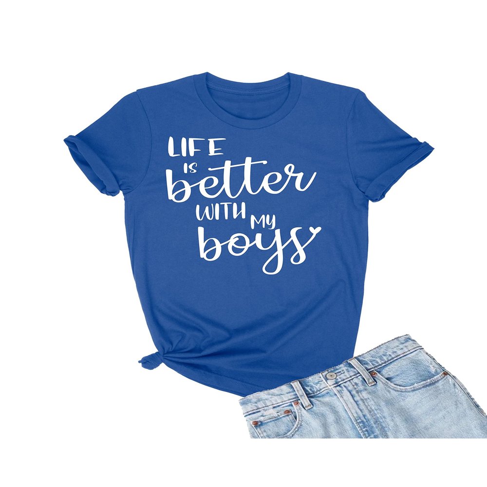 3X-Large Royal Mens Life is Better with My Boys Mother Gift Idea for Mom T-Shirt