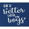 3X-Large Royal Mens Life is Better with My Boys Mother Gift Idea for Mom T-Shirt view 4