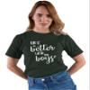 3X-Large Forest Green Mens Life is Better with My Boys Mother Gift Idea for Mom T-Shirt view 2