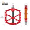 MZYRH Mountain Bike Pedals,Bicycle Pedals with Reflectors,Lightweight Aluminum Alloy MTB Pedals 3 Sealed Bearings Bicycle Platform Pedals 9/16" BMX Road Bike Pedal view 2