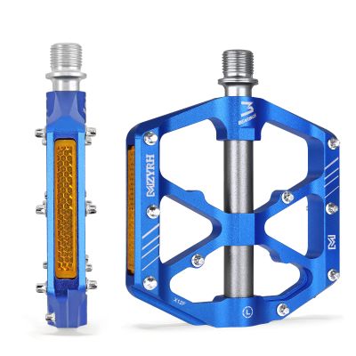 MZYRH Mountain Bike Pedals,Bicycle Pedals with Reflectors,Lightweight Aluminum Alloy MTB Pedals 3 Sealed Bearings Bicycle Platform Pedals 9/16" BMX Road Bike Pedal