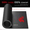 Crostice Bike Trainer Mat Compatible with Peloton Bike, for Treadmill & Row, THK 6mm, Under Mat Protect Hardwood Floor Carpet, Trainer Accessory for Indoor Stationary Exercise Bicycle view 3
