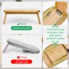 Meditation Bench with Carrying Bag, Meditation Kneeling Stool Portable Yoga Meditation Bench Ergonomic Foldable Prayer Stool with Soft Cushion for Kneeling Sitting Prayer Extended Practice view 3