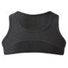 Hansber Men's Gym Workout Muscle Half Crop Top Rave Tank Top Fitness Tee Shirt Vest Activewear Clubwear Black Small view 3