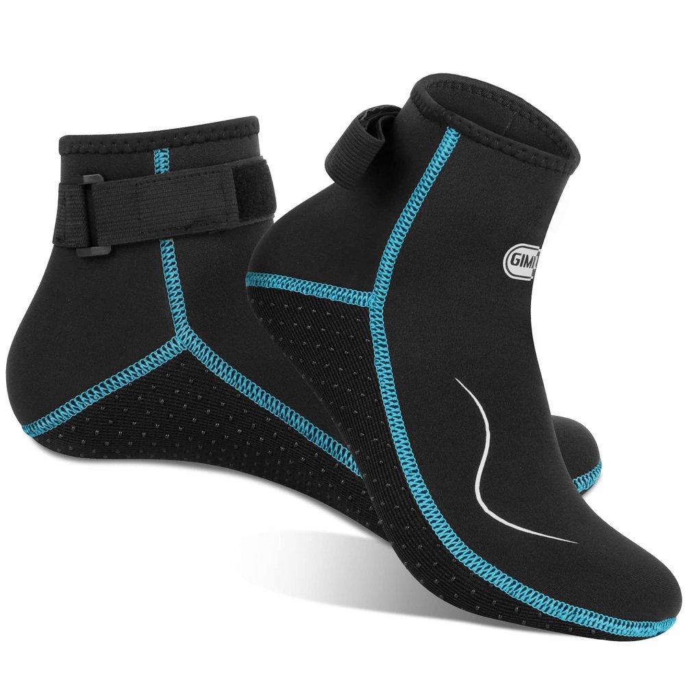 Gimilife Neoprene Socks, 3MM Water Socks for Women Men, Diving Wetsuit Sock for Beach Volleyball Snorkeling Surfing