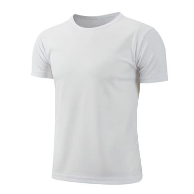 Hansber Kids Boys Quick Dry Short Sleeve Sports T-Shirts Athletic Workout Running Tee Shirt Activewear White 4-5
