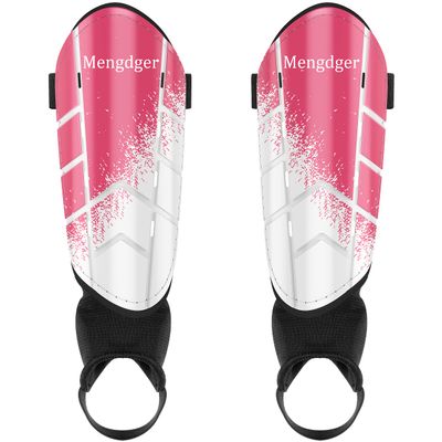 Shin Guards Soccer Youth with Ankle Protection Shin Pads for Kids Girls Boys Toddler Pink M Size