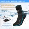 Gimilife Neoprene Socks, 3MM Water Socks for Women Men, Diving Wetsuit Sock for Beach Volleyball Snorkeling Surfing view 4