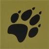 Jack Wolf Skin Sticker (Brand Logo, 2.0 inches (5 cm) [8007671 / PAW Sticker] Square Stylish, 5089_Elmwood, One Size view 1