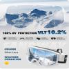 findway OTG Ski Goggles - Over Glasses Snow Snowboard Goggles for Men Women Adult & Youth - Anti-Fog 100% UV Protection view 2