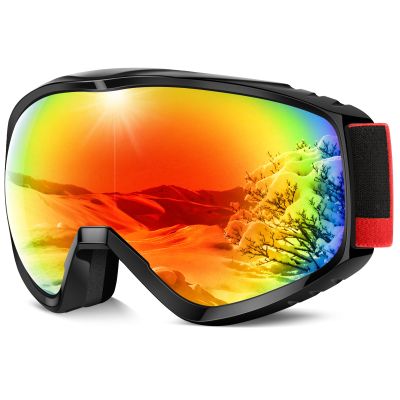 findway OTG Ski Goggles - Over Glasses Snow Snowboard Goggles for Men Women Adult & Youth - Anti-Fog 100% UV Protection