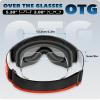 findway OTG Ski Goggles - Over Glasses Snow Snowboard Goggles for Men Women Adult & Youth - Anti-Fog 100% UV Protection view 4