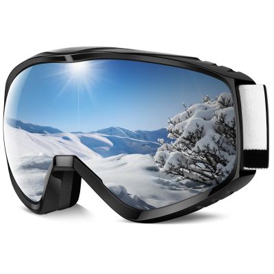 findway OTG Ski Goggles - Over Glasses Snow Snowboard Goggles for Men Women Adult & Youth - Anti-Fog 100% UV Protection