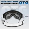 findway OTG Ski Goggles - Over Glasses Snow Snowboard Goggles for Men Women Adult & Youth - Anti-Fog 100% UV Protection view 4