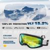 findway OTG Ski Goggles - Over Glasses Snow Snowboard Goggles for Men Women Adult & Youth - Anti-Fog 100% UV Protection view 3