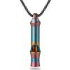 TISUR Titanium Emergency Whistle,EDC Safety Whistles Necklace Loud up to 120db,Survival Whistles for Survival,Hiking,Camping,Pets Training (Purple(1-Pack)) view 1