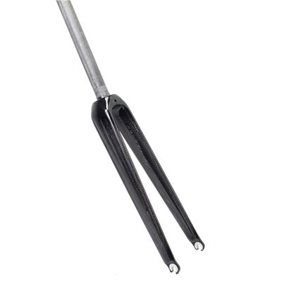 HSQMA Carbon Fiber Road Bike Rigid Fork 700C Rim Brake Bicycle Front Forks Ultralight (Color : 700c Glossy Black)