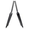 HSQMA Carbon Fiber Road Bike Rigid Fork 700C Rim Brake Bicycle Front Forks Ultralight (Color : 700c Glossy Black) view 3