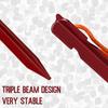 Grassman 16 Pack Tent Stakes, 7075 Aluminium Tent pegs, Heavy Duty Lightweight Ground Pegs, Durable and Safe Metal Camping Spikes, Red view 3