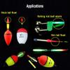 FASPLORE 50pcs Glow Sticks Night Fishing Glow Stick Green Fluorescent Light 4.5mm/3 mm (4.5 mm (0.18 inch) in Diameter) view 3