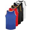 MESOSPERO Blank Basketball Jersey 90S Hip Hop Clothing for Party,Mens Plain Mesh Athletic Practice Sports Shirts S-3XL (Small,Blank-Blue) view 1