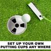 ZLY 2PCS Golf Hole Cup,ABS Ivory White Plastic Golf Cups,Dimension 4" Depth, Diameter 4 1/4 inches,Fits PGAL|PGA|USGA Regulations,for Backyard Golfs Practice view 2