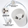 ZLY 2PCS Golf Hole Cup,ABS Ivory White Plastic Golf Cups,Dimension 4" Depth, Diameter 4 1/4 inches,Fits PGAL|PGA|USGA Regulations,for Backyard Golfs Practice view 4