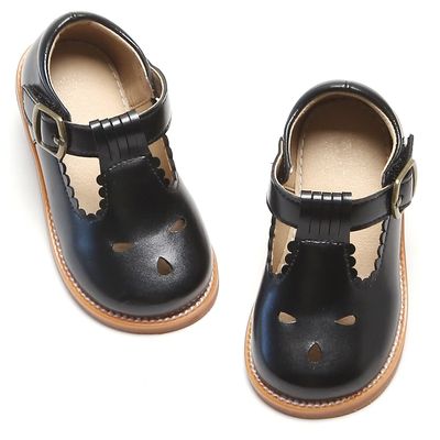 Otter MOMO Todder Little Girls Black Oxford Shoes Mary Jane T-Strap Size 4 School Uniform Party Dress Flat Shoes