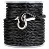 MARINE SYSTEM Made 3/8 Inch 100 FT 150 FT Black Grey Nylon Anchor Line Double Braided Anchor Rope/Line with Thimble (3/8" x 150' Black Nylon) view 4