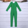 dPois Girls Gymnastics Ballet Dance Unitard Solid Color Stretch Leotard Long Sleeve Full Bodysuit Jumpsuit Green 13-14 Years view 4