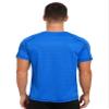 Hansber Men's Quick Dry Short Sleeve Shirt Sun Protection Rash Guard Swim Tee Athletic Running Fishing Shirts Lake,Blue Medium view 2
