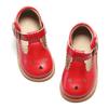Otter MOMO Todder Little Girls Red Oxford Shoes Mary Jane T-Strap Size 3 School Uniform Party Dress Flat Shoes view 1
