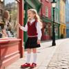Otter MOMO Todder Little Girls Red Oxford Shoes Mary Jane T-Strap Size 3 School Uniform Party Dress Flat Shoes view 3