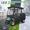 10L0L Golf Cart Driving Enclosure 2 Passenger for Yamaha G14 G16 G22 G29 Drive2 with Heavy Duty Zipper,600D Golf Cart Rain Cover Driving Covers with Roll-up Windshield, 4-Sided Clear Window view 2