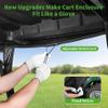 10L0L Golf Cart Driving Enclosure 2 Passenger for Yamaha G14 G16 G22 G29 Drive2 with Heavy Duty Zipper,600D Golf Cart Rain Cover Driving Covers with Roll-up Windshield, 4-Sided Clear Window view 4