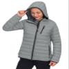 Little Donkey Andy Women's Packable Lightweight Puffer Jacket Windproof Hooded Winter Coat with Recycled Insulation Light Grey L view 2