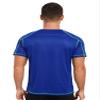 Hansber Men's Quick Dry Short Sleeve Shirt Sun Protection Rash Guard Swim Tee Athletic Running Fishing Shirts RoyalBlue 6X-Large view 2