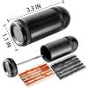 ATEN Tubeless Bike Tire Repair Kit for MTB and Road Bicycle Tires, Fix a Puncture or Flat, Includes Plugger Tool and Plugs - 5 Bacon and 5 Black Strips view 2