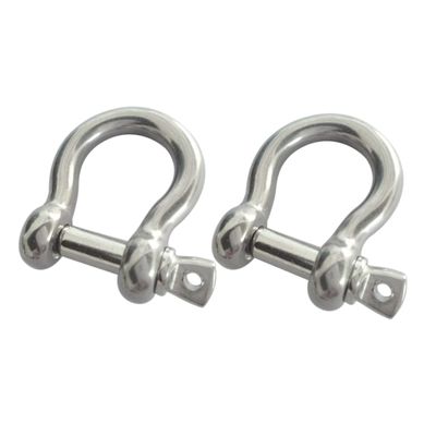 DECHOUS Twist Shackle Marine Grade 304 Stainless Steel Shackles Heavy Duty d Ring for Rigging