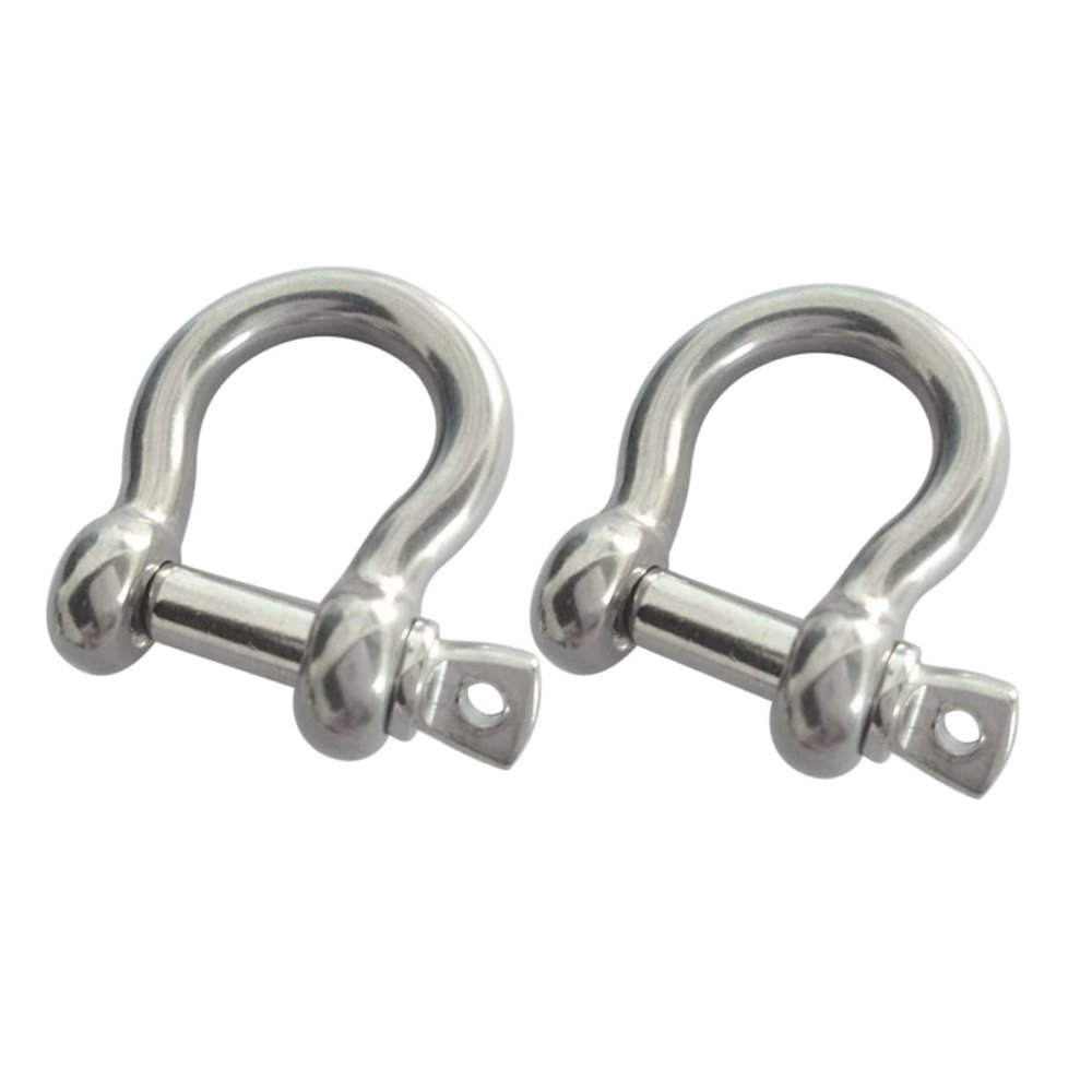 DECHOUS Twist Shackle Marine Grade 304 Stainless Steel Shackles Heavy Duty d Ring for Rigging