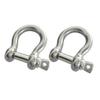 DECHOUS Twist Shackle Marine Grade 304 Stainless Steel Shackles Heavy Duty d Ring for Rigging view 1