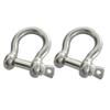 DECHOUS Trailer Tie Down Anchor Stainless d Ring 2pcs 304 Steel Bow Shackles for Rigging view 1
